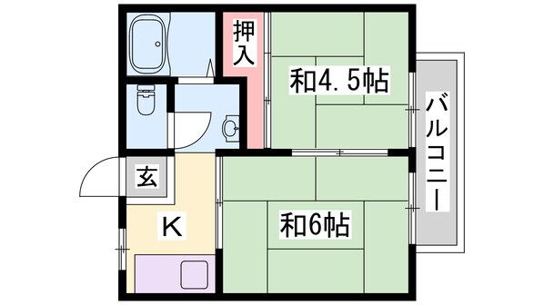 エコーハイツの物件間取画像